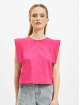Only Tops sans manche Vivi Squared Cropped magenta